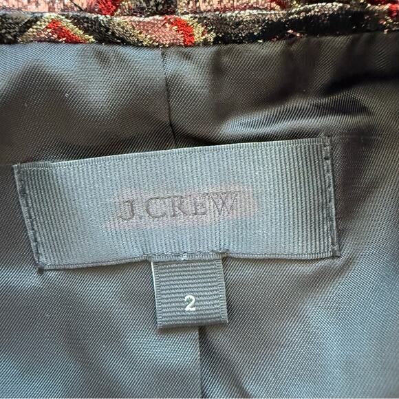 J.Crew women metallic jacket size 2 US Retail 780$ - Picture 6 of 8